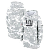 New York Giants Women's 2024 Salute To Service Club Fleece Oversized Pullover Hoodie | NFL Outlet