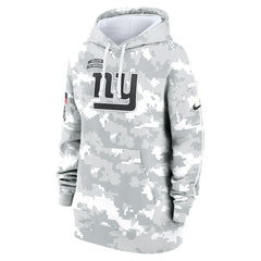 New York Giants Women's 2024 Salute To Service Club Fleece Oversized Pullover Hoodie | NFL Outlet