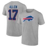 Buffalo Bills Josh Allen Icon Player Name & Number T-Shirt | NFL US