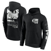 Black Brooklyn Nets Game Time Crossover Pullover Hoodie | NBA
