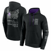 Black Sacramento Kings Game Time Crossover Pullover Hoodie | NBA