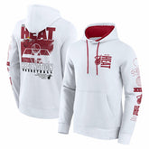 White Miami Heat Game Time Crossover Pullover Hoodie | NBA