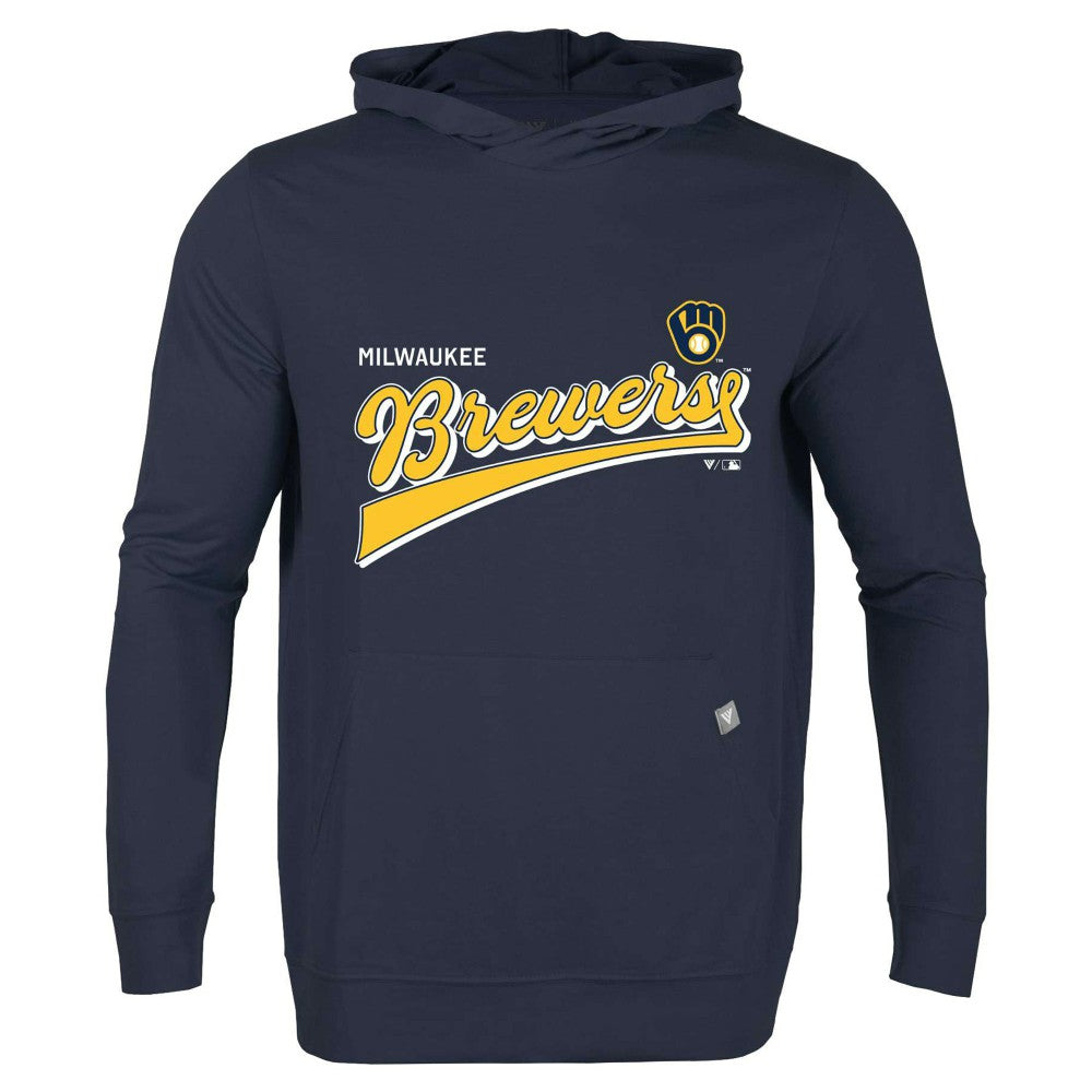 Milwaukee Brewers Levelwear Relay 2.0 Retro Pullover Hoodie - MLB Hoodies