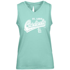 St. Louis Cardinals Levelwear Women's Paisley Sweep V-Neck Tank Top - MLB Tanks
