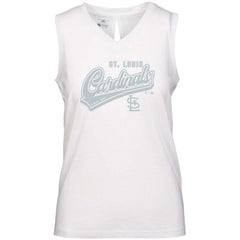 St. Louis Cardinals Levelwear Women's Paisley Sweep V-Neck Tank Top - MLB Tanks