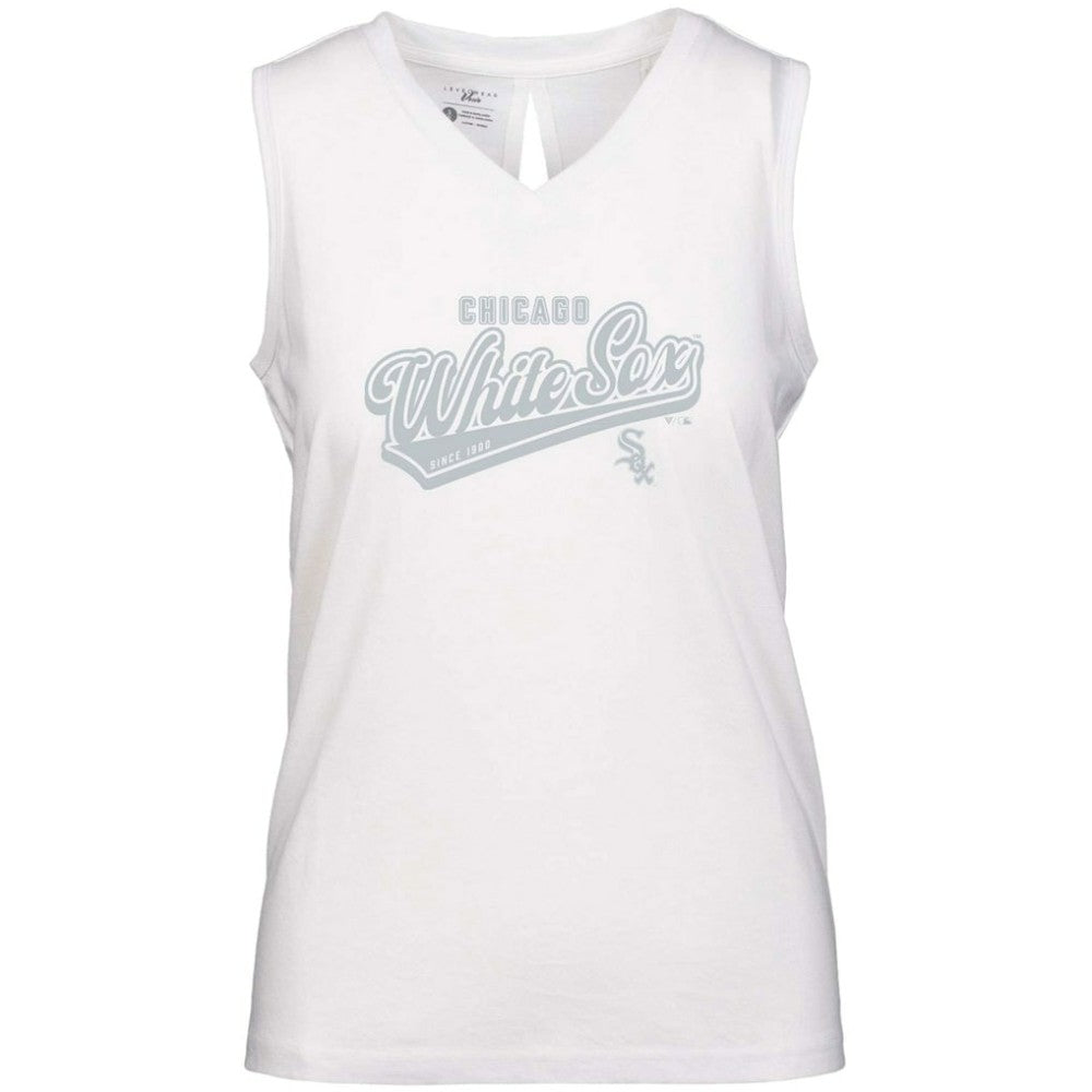 Chicago White Sox Levelwear Women's Paisley Sweep V-Neck Tank Top - MLB Tanks