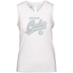 Chicago Cubs Levelwear Women's Paisley Sweep V-Neck Tank Top - MLB Tanks