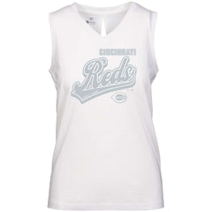 Cincinnati Reds Levelwear Women's Paisley Sweep V-Neck Tank Top - MLB Tanks