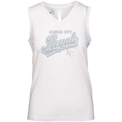 Kansas City Royals Levelwear Women's Paisley Sweep V-Neck Tank Top - MLB Tanks