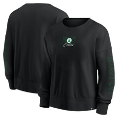 Black Boston Celtics Women's Oversized Game Day Pullover Sweatshirt | NBA