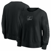 Black San Antonio Spurs Women's Oversized Game Day Pullover Sweatshirt | NBA