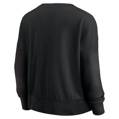 Black Chicago Bulls Women's Oversized Game Day Pullover Sweatshirt | NBA