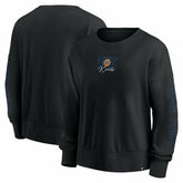 Black New York Knicks Women's Oversized Game Day Pullover Sweatshirt | NBA