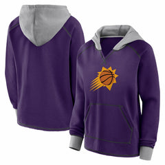 Purple Phoenix Suns Logo Athletic Women's Boom Pullover Hoodie | NBA