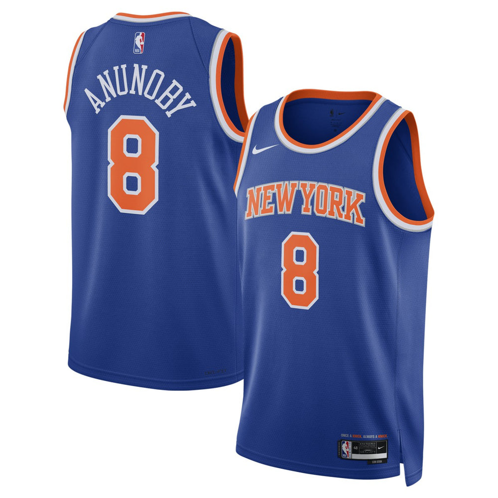 Blue OG Anunoby New York Knicks Unisex Swingman Jersey | NBA