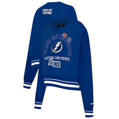 Tampa Bay Lightning Pro Standard Women's Area Code Cropped Pullover Sweatshirt - NHL Sweatshirts