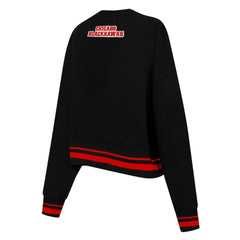Chicago Blackhawks Pro Standard Women's Area Code Cropped Pullover Sweatshirt - NHL Sweatshirts