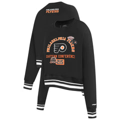 Philadelphia Flyers Pro Standard Women's Area Code Cropped Pullover Sweatshirt - NHL Sweatshirts