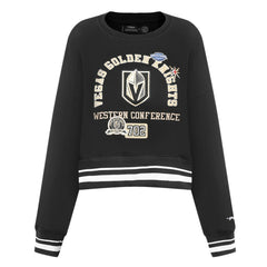 Vegas Golden Knights Pro Standard Women's Area Code Cropped Pullover Sweatshirt - NHL Sweatshirts