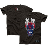 Heather Black Philadelphia 76ers Hyperfly Unisex Year of the Dragon Lunar New Year Collection T-Shirt | NBA