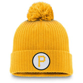 Pittsburgh Pirates Nike Cooperstown Collection Patch Cuffed Knit Hat with Pom - MLB Hats