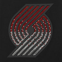 Black Portland Trail Blazers Pro Standard Women's Jewels Boxy Cropped T-Shirt | NBA