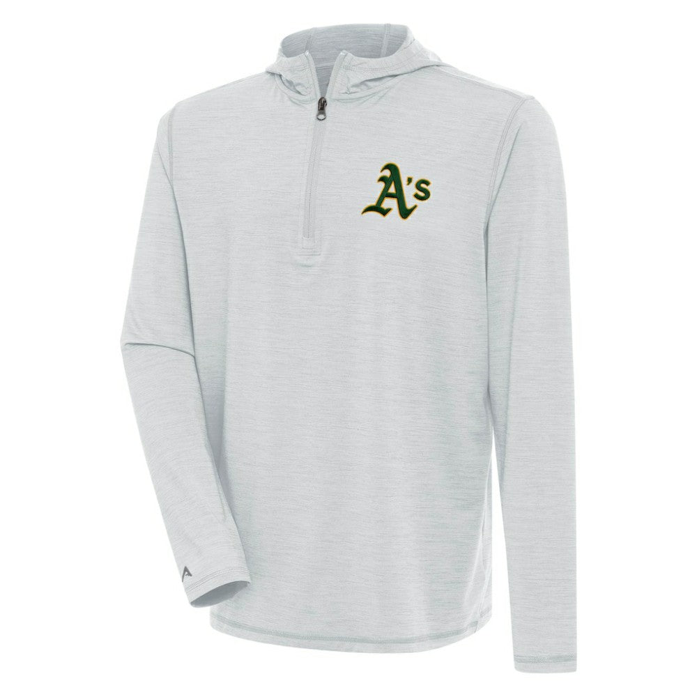 Athletics Antigua Tidy Quarter-Zip Hoodie - MLB Hoodies