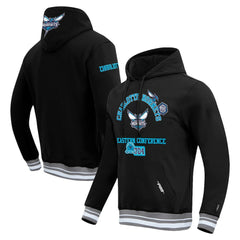 Black Charlotte Hornets Pro Standard Area Code Pullover Hoodie | NBA