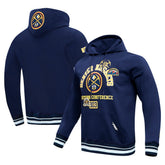 Navy Denver Nuggets Pro Standard Area Code Pullover Hoodie sale | NBA