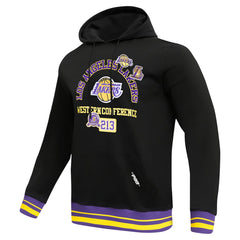 Black Los Angeles Lakers Pro Standard Area Code Pullover Hoodie | NBA