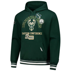 Hunter Green Milwaukee Bucks Pro Standard Area Code Pullover Hoodie | NBA