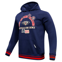 Navy New Orleans Pelicans Pro Standard Area Code Pullover Hoodie | NBA