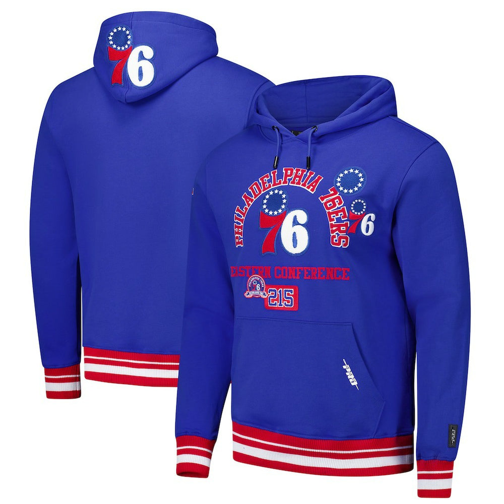 Red Philadelphia 76ers Pro Standard Area Code Pullover Hoodie | NBA