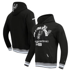 Black San Antonio Spurs Pro Standard Area Code Pullover Hoodie | NBA