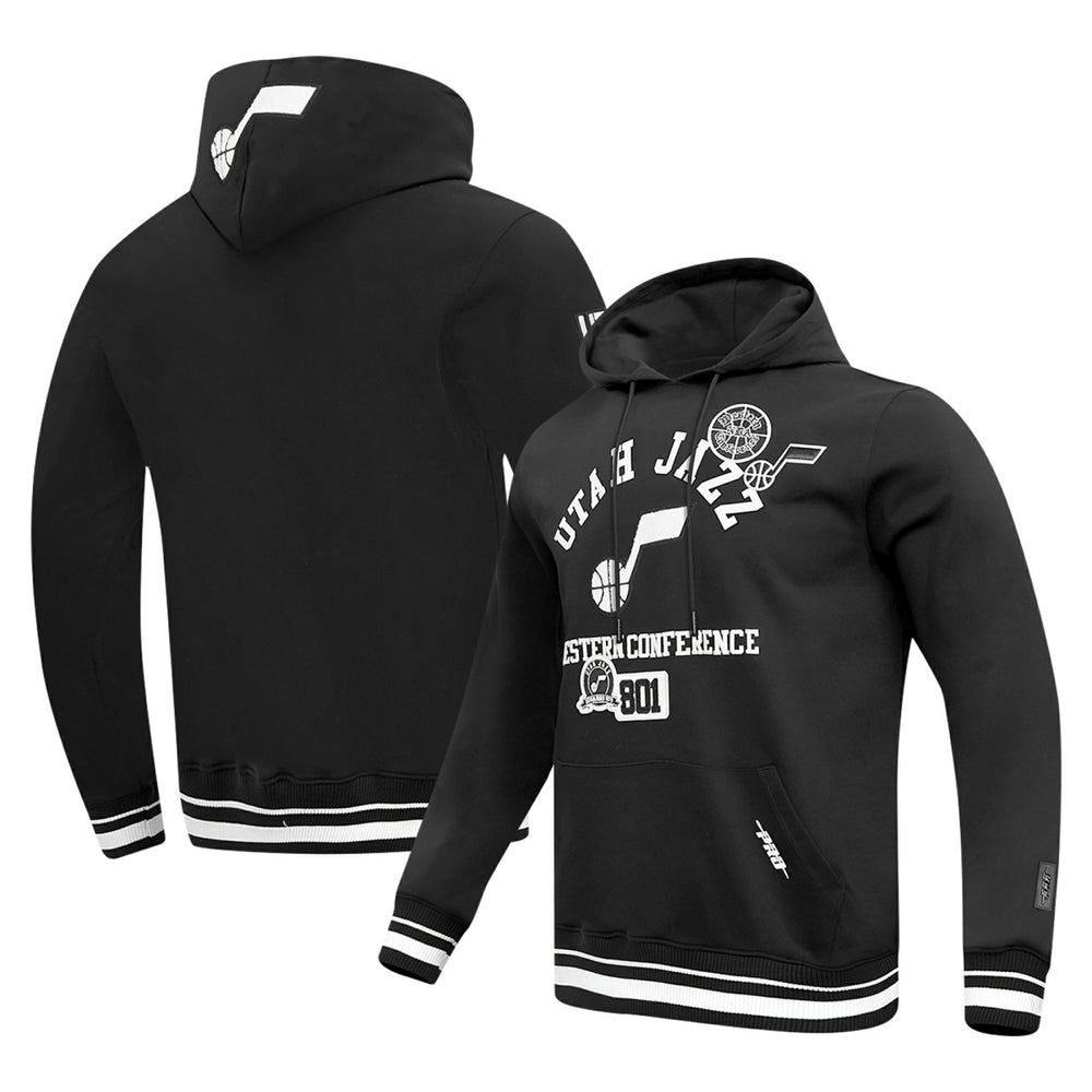 Black Utah Jazz Pro Standard Area Code Pullover Hoodie | NBA