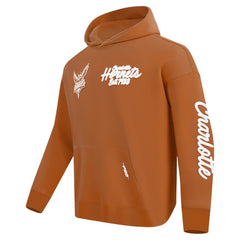 Brown Charlotte Hornets Pro Standard Paint the City Drop Shoulder Pullover Hoodie | NBA
