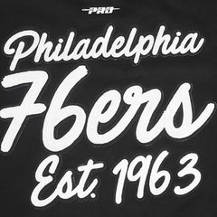 Black Philadelphia 76ers Pro Standard Paint the City Drop Shoulder Sweatshirt | NBA
