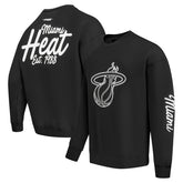 Black Miami Heat Pro Standard Paint the City Drop Shoulder Sweatshirt | NBA