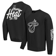 Black Miami Heat Pro Standard Paint the City Drop Shoulder Sweatshirt | NBA