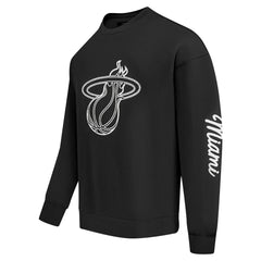 Black Miami Heat Pro Standard Paint the City Drop Shoulder Sweatshirt | NBA