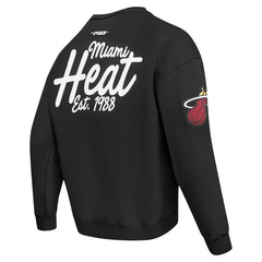 Black Miami Heat Pro Standard Paint the City Drop Shoulder Sweatshirt | NBA