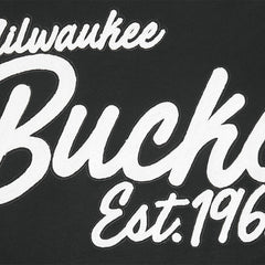 Black Milwaukee Bucks Pro Standard Paint the City Drop Shoulder Sweatshirt | NBA