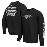 Black New Orleans Pelicans Pro Standard Paint the City Drop Shoulder Sweatshirt | NBA