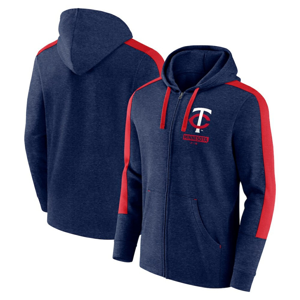 Minnesota Twins Fanatics Gains Fleece Full-Zip Hoodie - MLB Hoodies