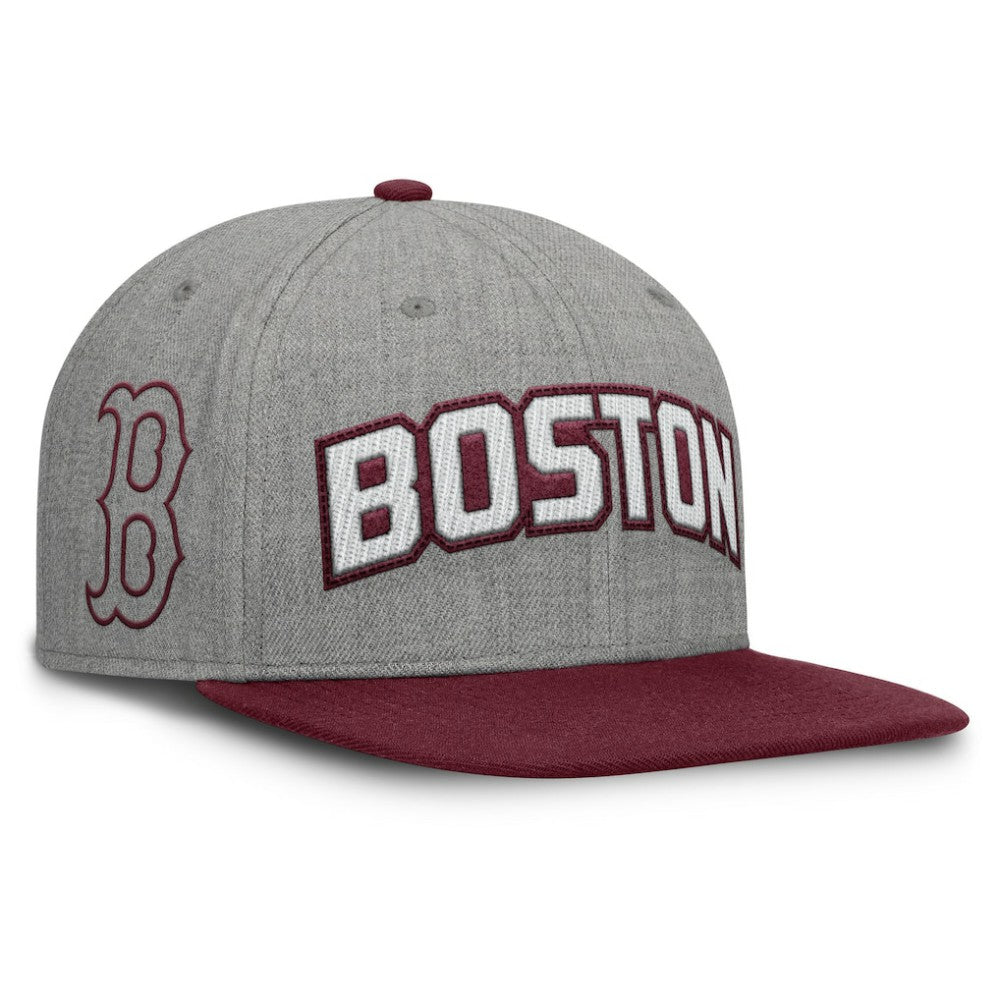 Boston Red Sox Fanatics Elements Felt Chainstitch Snapback Hat - MLB Hats