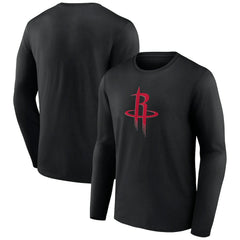 Black Houston Rockets Primary Logo Long Sleeve T-Shirt | NBA