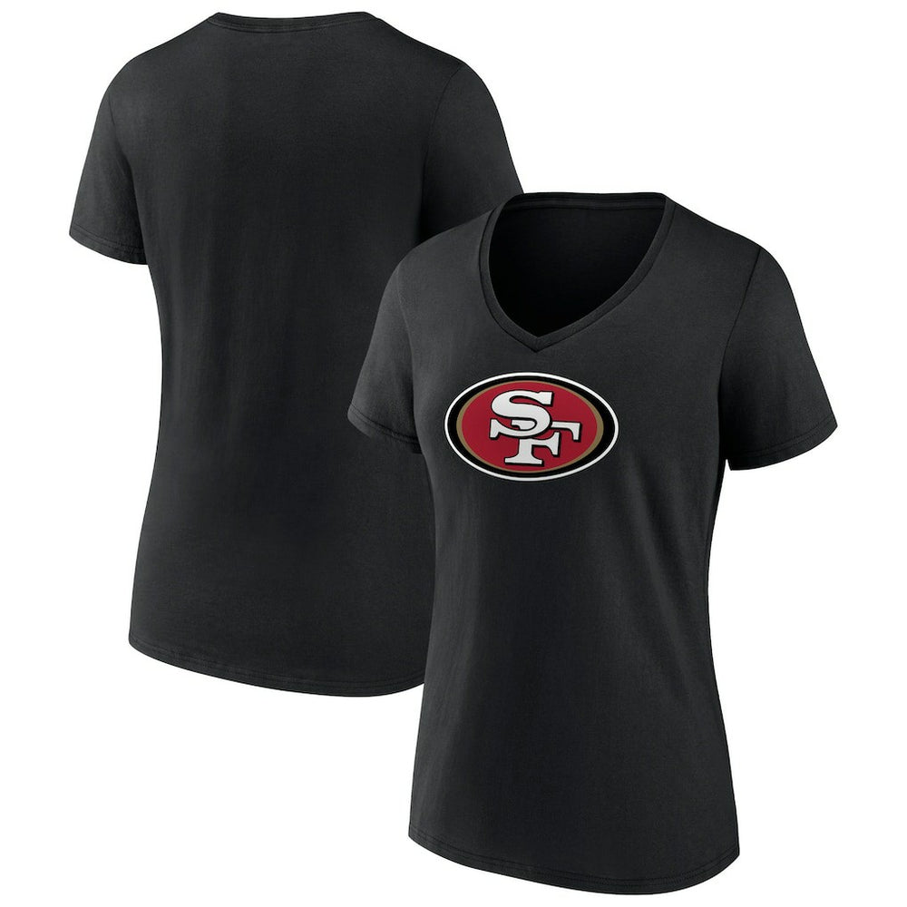 San Francisco 49ers Women's Primary Logo V-Neck T-Shirt | NFL Outlet