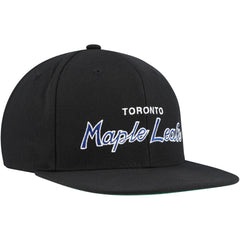 Toronto Maple Leafs Mitchell & Ness Core Team Script 2.0 Snapback Hat - NHL Hats