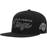 Los Angeles Kings Mitchell & Ness Core Team Script 2.0 Snapback Hat - NHL Hats