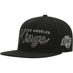 Los Angeles Kings Mitchell & Ness Core Team Script 2.0 Snapback Hat - NHL Hats